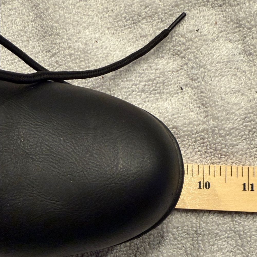 Forever 21 Black Lace-Up Chunky Heel Boots - Picture 4 of 6